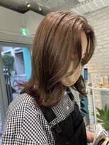 リーホリエ(Lee Horie) 韓国風前髪×ブリーチ1回ベージュカラー