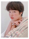 表参道/カットが上手い/くすみカラー/無造作感/くせ毛ショートs