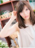 斜めバング暗髪小顔切りっぱなしミディアムc5北浦和20代30代40代