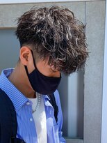 アルフレッド 平針店(alfRed)&nbsp;ツーブロック×束感スパイラル波巻きマッシュパーマ