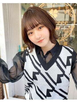 レイリー 原宿 表参道(Rayreee) くびれボブ/外ハネボブ  ショコラブラウン