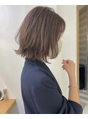 【Lond naitre Naomi】ラベンダーベージュのレイヤーボブ