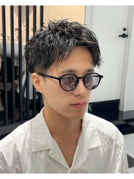 オーシャントーキョー(OCEAN TOKYO) メンズ刈り上げアップバングショートツーブロック