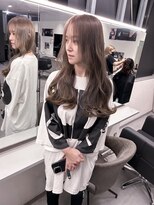 キング 梅田(K!ng)&nbsp;【梅田】ミルクティーベージュダブルカラー髪質改善カラー