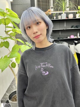 チュダック(ChuDuck) 【◎甘くてカワイイ◎】韓国風《ペールブルー》ケアブリーチ