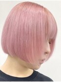 ホワイトピンク[新宿駅/イメチェン/ハッシュカット]