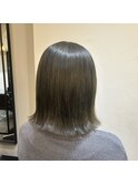 透明感グレージュカラー