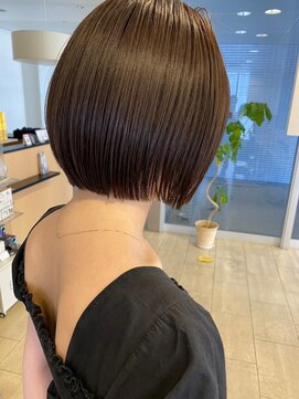 ビームズヘア 藤が丘店(Bee Ms HAIR) 小顔見せショートベージュカラーブリーチしない透明感カラー