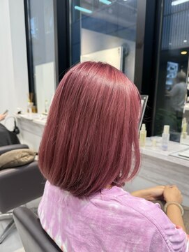 ネイロ 日本橋(NeiRo) 小顔ショートボブハイライトカラーショートカットブリーチカラー