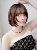 【韓国・レイヤーボブ】 髪質改善 仙台  ショコラベージュ
