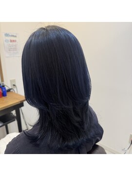 ヘアーマルシェ(hair marche) ブルーカラー