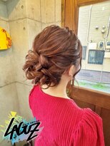 ラグズ 茅ヶ崎(LAGUZ)&nbsp;【ヘアセット】 シンプル綺麗めKawaii シニヨン ヘアアレンジ
