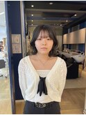 顔周りが可愛いミディアムstyle