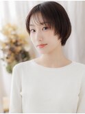 小顔シースルーバングショートカットレイヤーc7志木20代30代40代