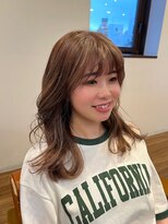 ノラキチジョウジ(NORA KICHIJOJI)&nbsp;透明感ブラウン外国人風くびれミディアムレイヤーカット
