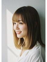 コトナ 越谷店&nbsp;ロングヘアー/透明感ベージュカラー/小顔ウルフレイヤー/越谷