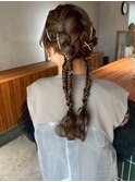 ツイン編み下ろし