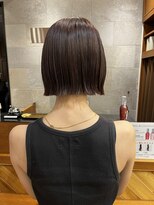 プロス(Pros)&nbsp;切りっぱなしボブ　オリーブブラウン