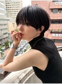 グランマッシュ/細めハイライト/ショート/白髪ぼかし/小顔/池袋