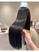 ザックジングウ 表参道(ZACC JINGU)&nbsp;矢野口の巻ける縮毛矯正×艶カラー【美髪矯正ストレート】