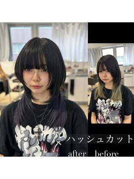 ホープ(hope) ハッシュカット×レイヤーカット【梅田/茶屋町/レイヤー】