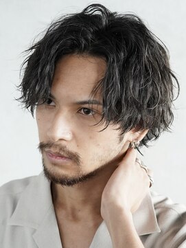 フィフス 神南(fifth) 渋谷メンズパーマシャドウパーマ緩め波巻きパーマッシュウルフ◆