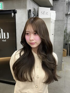 【arin指名限定】ブリーチなしオリーブカラー