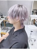 ハイトーンマッシュウルフ/ブリーチダブルカラー