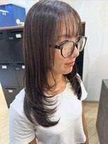 ユニ バイ マグ 長野店(Uni.by Mag)&nbsp;似合わせレイヤーカット×ブリーチなし透明感カラー