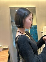 ナループロア ルームー(Nalu pu loa ROOMOO)&nbsp;顎下1センチのタッセルカット☆切りっぱなしボブ/韓国ボブ/OSA
