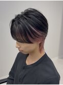 女子ウケ1位ホワイトピンクインナーカラー