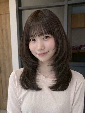 エトワ 中央店(etoi) 大分ミディアムボブレイヤー軽め韓国レイヤーくびれスタイル