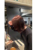 ツイッグ バイ ヤード(twig by YARD.)&nbsp;レイヤーボブ 暗めボルドーカラー