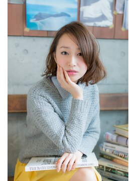 アンド(AND) グラーデーションボブ ニュアンスベージュ☆