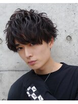 フィフス(fifth) ショートレイヤー ツーブロック くせ毛風パーマ アップバング 28