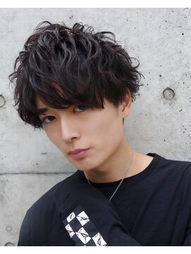 フィフス(fifth) ショートレイヤー ツーブロック くせ毛風パーマ アップバング 28