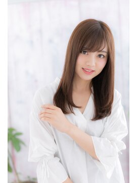 ミック 日暮里店(miq) 斜めバングで目力強調!好感度大のモテワンカール