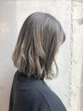 ダヴィン 中目黒(DaVin) 【DaVin中目黒】ことりベージュ毛先パーマ ハイトーングレージュ
