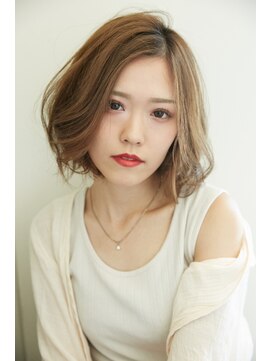 フィガロ ミーナ 東生駒店(FIGARO MINA) 【figaro】エアリーカジュアルボブ