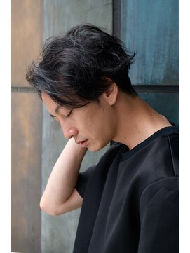 エヌドットバーバー ヒロオ(N.BARBER HIROO) 七三分け×エアリーパーマ【広尾】<理容室>