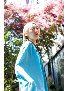 リブロ 三軒茶屋(LIBRO) カジュアル×金髪ウルフ