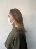 外ハネヘルシーロングふんわり丸みカールナチュラルブロンド