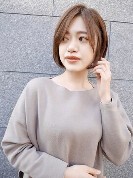 シュシュ(shushu) 長めバング/ミルクティーベージュ【有海一生】/髪質改善