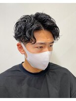 クレア 能見台(CREA) 横浜メンズパーマコンマヘアセンターパートツイストスパイラル