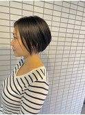 大人黒髪ショートボブ
