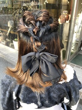 ボンビィヴァン(bon-vivant) 大分/府内町/卒業式ヘアセット＋着付