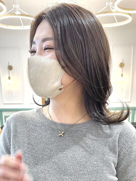 ロンドジェネルーズ 柏(Lond generous) 【小林翼】顔周りレイヤー ハイライト白髪染め ショートボブ