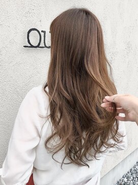 ウーヴリール 総社店(ouvrir) レイヤーロング×バレイヤージュ