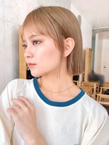 Say.ree外ハネボブベージュカラーニュアンスカラーボブルフ韓国