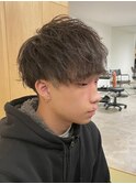 ツイストスパイラルパーママッシュメンズパーマ波巻きパーマ